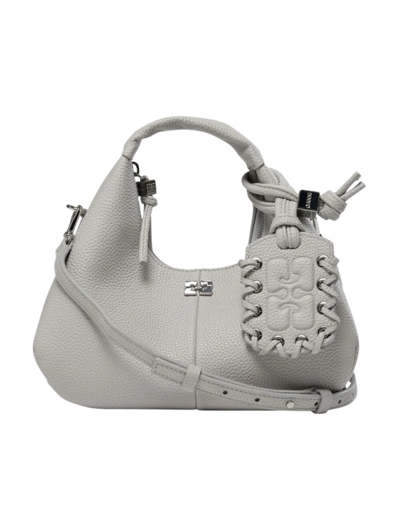 Ganni - HOBO MINI GRAINED TASKE