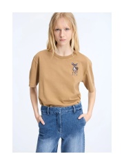 Munthe - CELESTHIA T-shirt med Dyremotiv Munthe - CELESTHIA T-shirt med Dyremotiv
