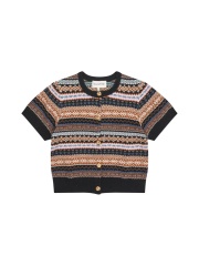 Munthe - CORALINE Strikcardigan med Mønsterstriber Munthe - CORALINE Strikcardigan med Mønsterstriber