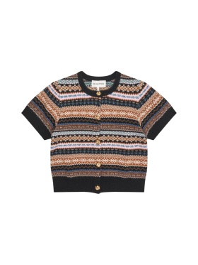 Munthe - CORALINE Strikcardigan med Mønsterstriber