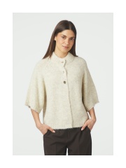 Neo Noir - Benuta Fluffy Knit Cardigan Neo Noir - Benuta Fluffy Knit Cardigan