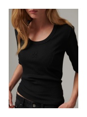 DAY Birger et Mikkelsen - Ribbed T-shirt Black DAY Birger et Mikkelsen - Ribbed T-shirt Black