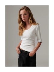 DAY Birger et Mikkelsen - Ribbed T-shirt Black DAY Birger et Mikkelsen - Ribbed T-shirt Black