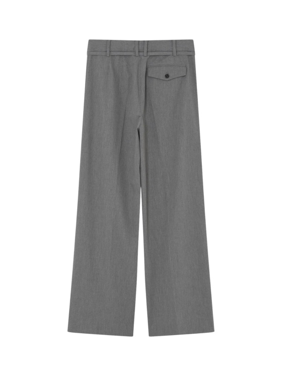 DAY Birger et Mikkelsen - DAY Wide Leg Trousers Medium Grey Melange