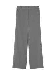 DAY Birger et Mikkelsen - DAY Wide Leg Trousers Medium Grey Melange DAY Birger et Mikkelsen - DAY Wide Leg Trousers Medium Grey Melange