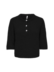 Only - ONLY Maggie SS Button O-Neck Only - ONLY Maggie SS Button O-Neck