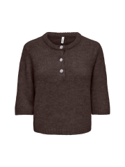 Only - ONLY Maggie SS Button O-Neck Only - ONLY Maggie SS Button O-Neck