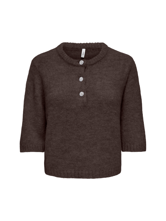 Only - ONLY Maggie SS Button O-Neck