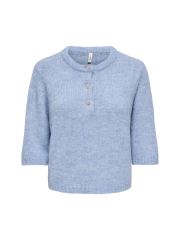 Only - ONLY Maggie SS Button O-Neck Only - ONLY Maggie SS Button O-Neck