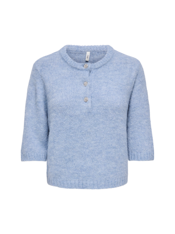 Only - ONLY Maggie SS Button O-Neck