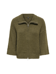 Only - ONLY Maggie 3/4 Wide Zip Cardigan Only - ONLY Maggie 3/4 Wide Zip Cardigan