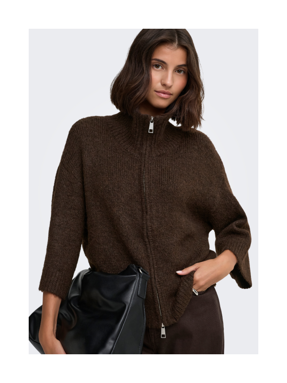 Only - ONLY Maggie 3/4 Wide Zip Cardigan