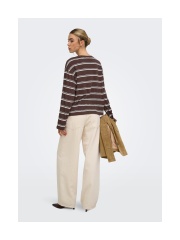 Only - HAPPY L/S STRIPE TEE Only - HAPPY L/S STRIPE TEE