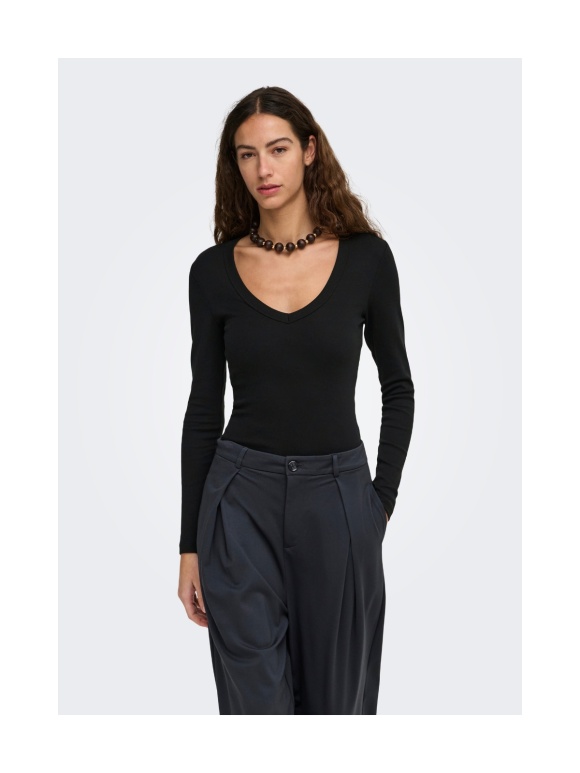 Only - RILEY V NECK TOP