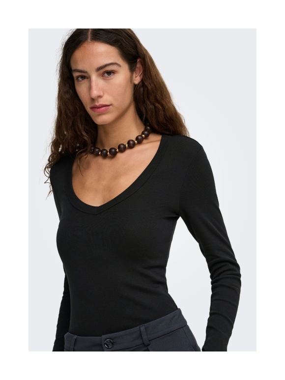 Only - RILEY V NECK TOP