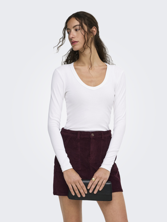 Only - RILEY V NECK TOP