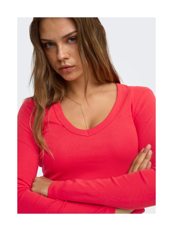 Only - RILEY V NECK TOP