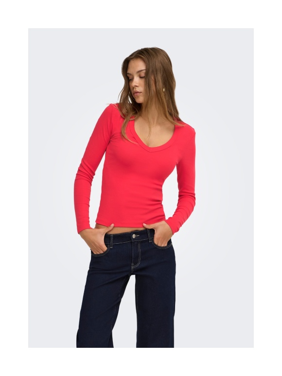 Only - RILEY V NECK TOP