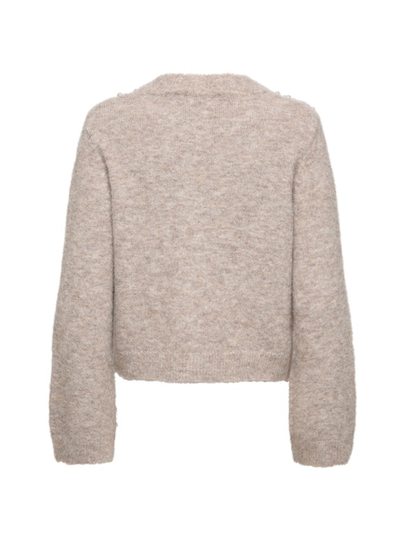 Only - MIGGIE LS O-NECK PEARL CARDIGAN