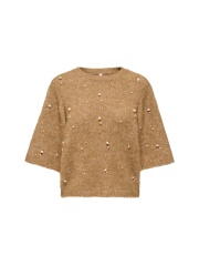 Only - DOLLY SS PEARL O-NECK KNIT Only - DOLLY SS PEARL O-NECK KNIT