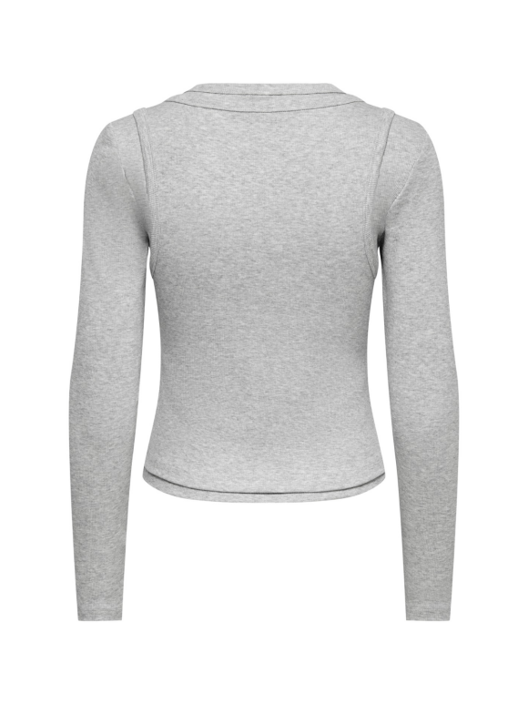Only - JILLI L/S O-NECK DOUBLE TOP 