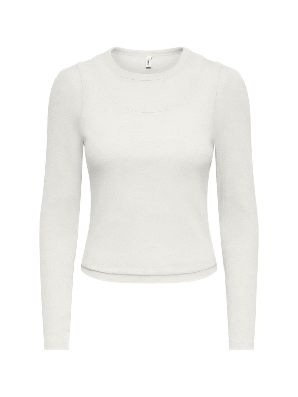 Only - JILLI L/S O-NECK DOUBLE TOP 