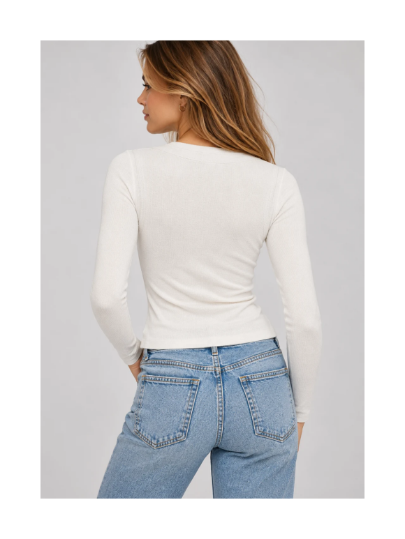 Only - JILLI L/S O-NECK DOUBLE TOP 