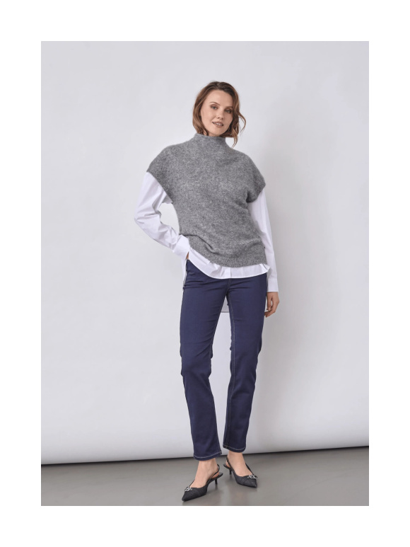 REDGREEN - JOSH STRIKVEST MED MOHAIR