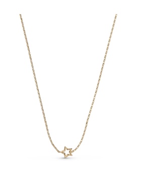 Enamel - STAR NECKLACE GOLD PLEATED Enamel - STAR NECKLACE GOLD PLEATED