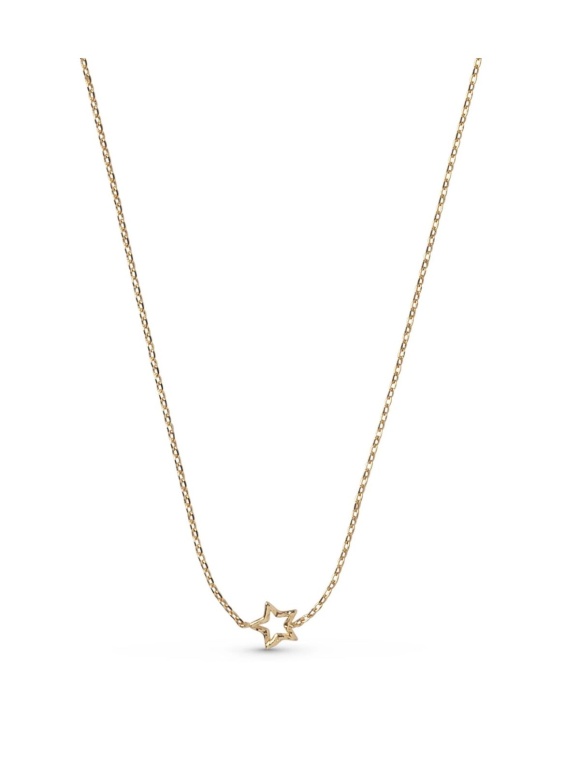 Enamel - STAR NECKLACE GOLD PLEATED