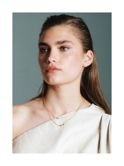 Enamel - STAR NECKLACE GOLD PLEATED Enamel - STAR NECKLACE GOLD PLEATED