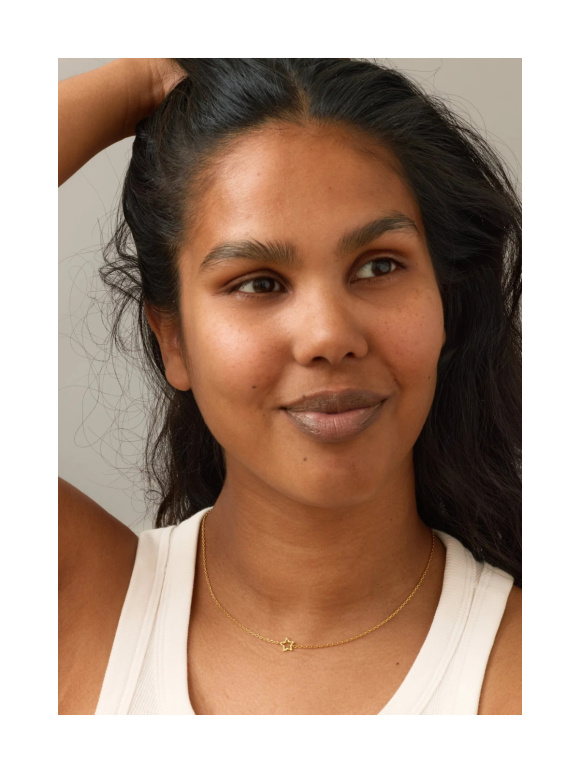 Enamel - STAR NECKLACE GOLD PLEATED