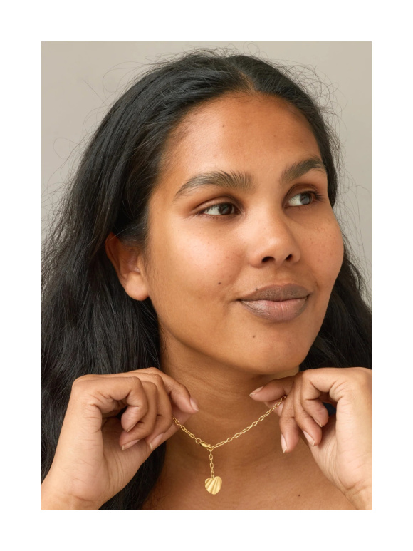 Enamel -  WAVE HEART NECKLACE