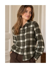 Max Mara - DRETE Ternet Skjorte Max Mara - DRETE Ternet Skjorte
