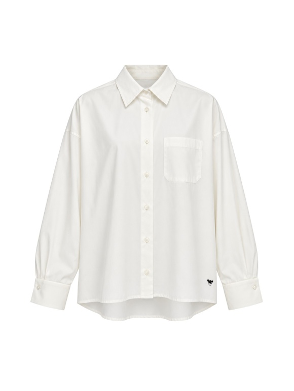 Max Mara - Klassisk Skjorte med plissé ærmer