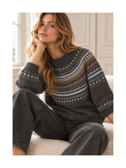 Max Mara - GALLO Strik med Nordisk Mønster Max Mara - GALLO Strik med Nordisk Mønster