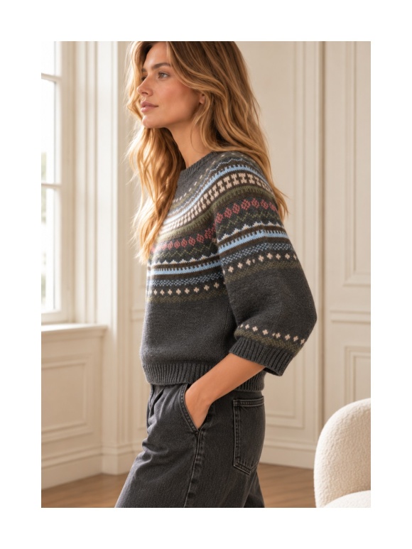 Max Mara - GALLO Strik med Nordisk Mønster