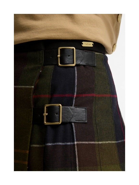 BARBOUR - Marena Tartan Midi Skirt