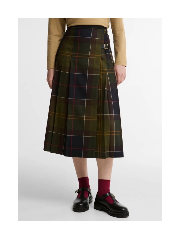 BARBOUR - Marena Tartan Midi Skirt