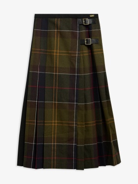 BARBOUR - Marena Tartan Midi Skirt