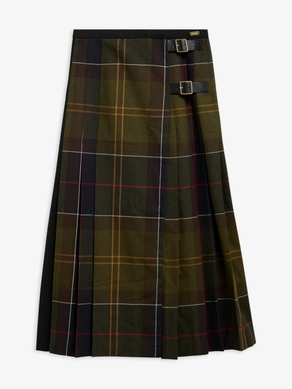 BARBOUR - Marena Tartan Midi Skirt