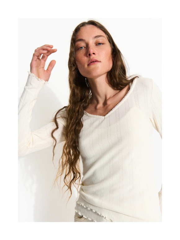 Skall - JUNE V-HALS BLUSE