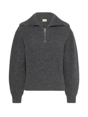 Max Mara - LASER STRIKTRØJE MED LYNLÅS Max Mara - LASER STRIKTRØJE MED LYNLÅS