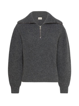 Max Mara - LASER STRIKTRØJE MED LYNLÅS