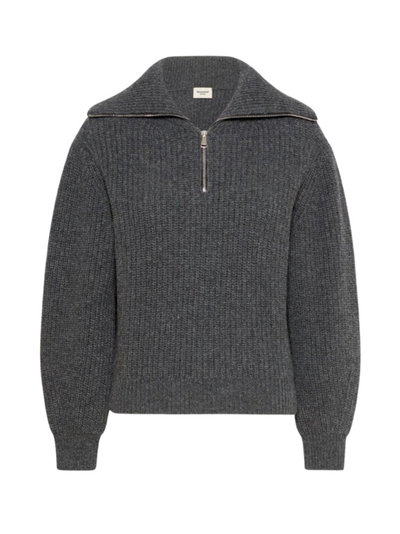Max Mara - LASER STRIKTRØJE MED LYNLÅS