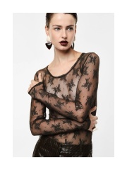Imperial - FLORAL MESH BLUSE Imperial - FLORAL MESH BLUSE