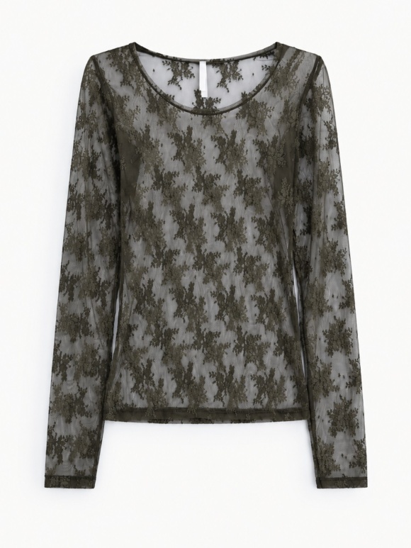 Imperial - FLORAL MESH BLUSE