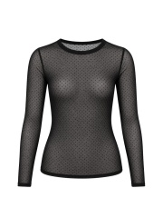 Black Colour - JESSIE MESH BLUSE Black Colour - JESSIE MESH BLUSE