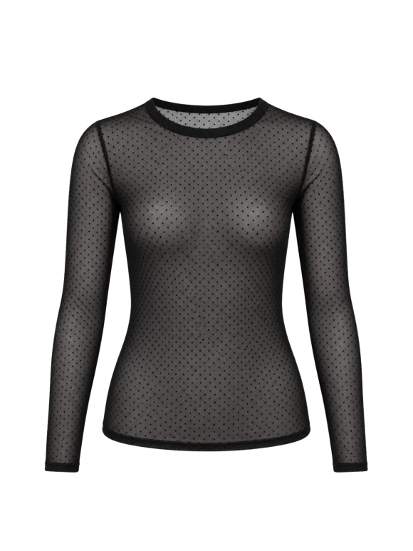 Black Colour - JESSIE MESH BLUSE