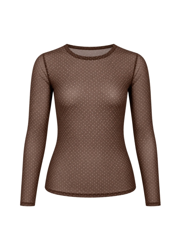 Black Colour - JESSIE MESH BLUSE
